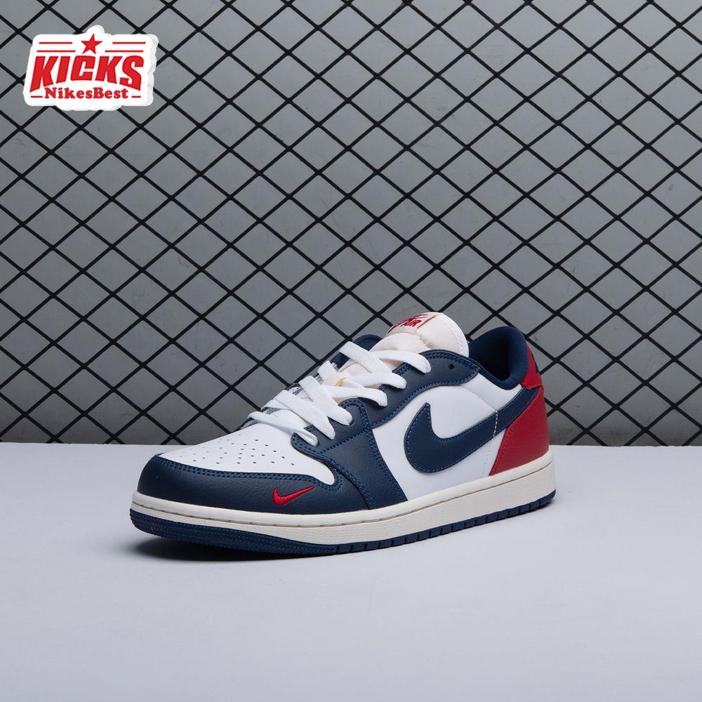 Air Jordan 1 Low OG Gym Red & Midnight Navy HQ2993-100 Unisex