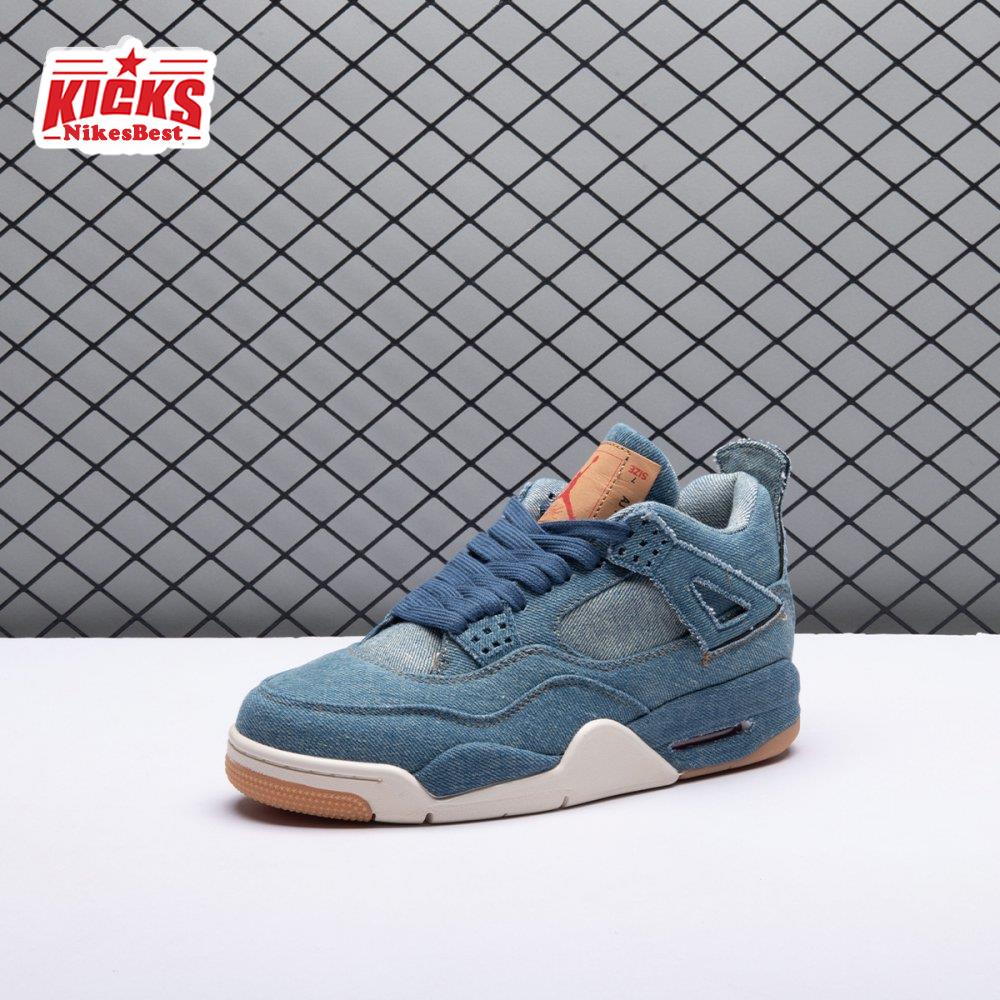 Air Jordan 4 Retro Levi s Denim AO2571-401 Unisex