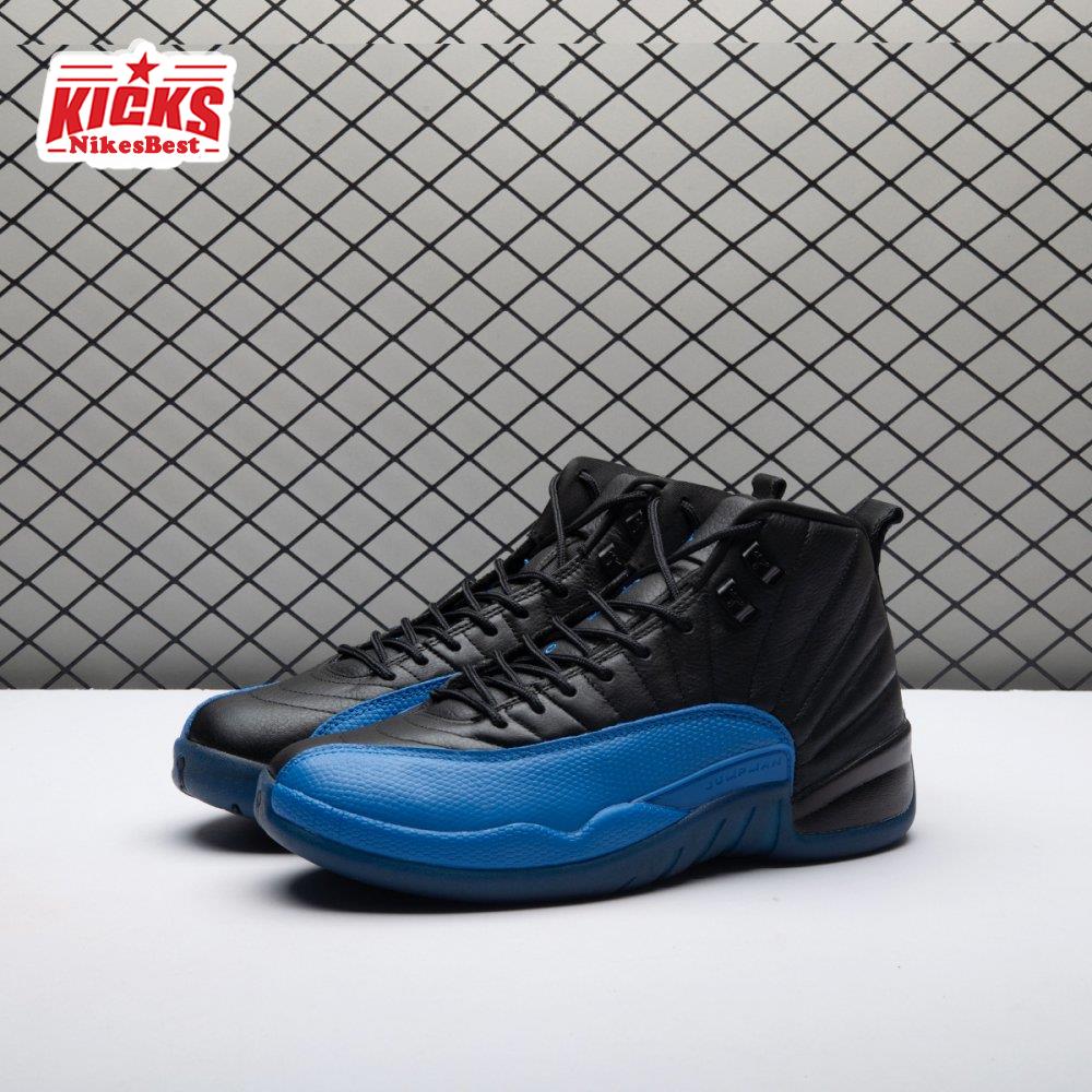 Air Jordan 12 Retro Black Game Royal 130690-014 Men's