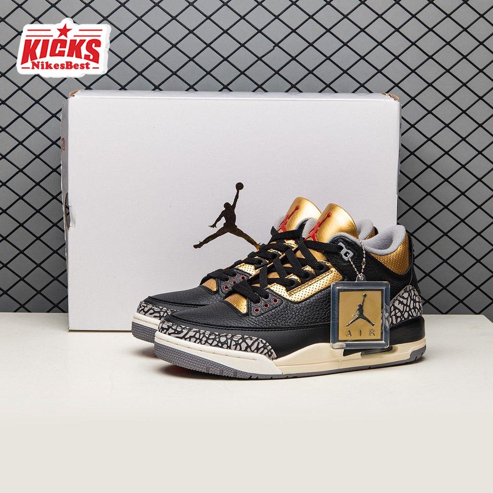 Air Jordan 3 Black Gold Men's