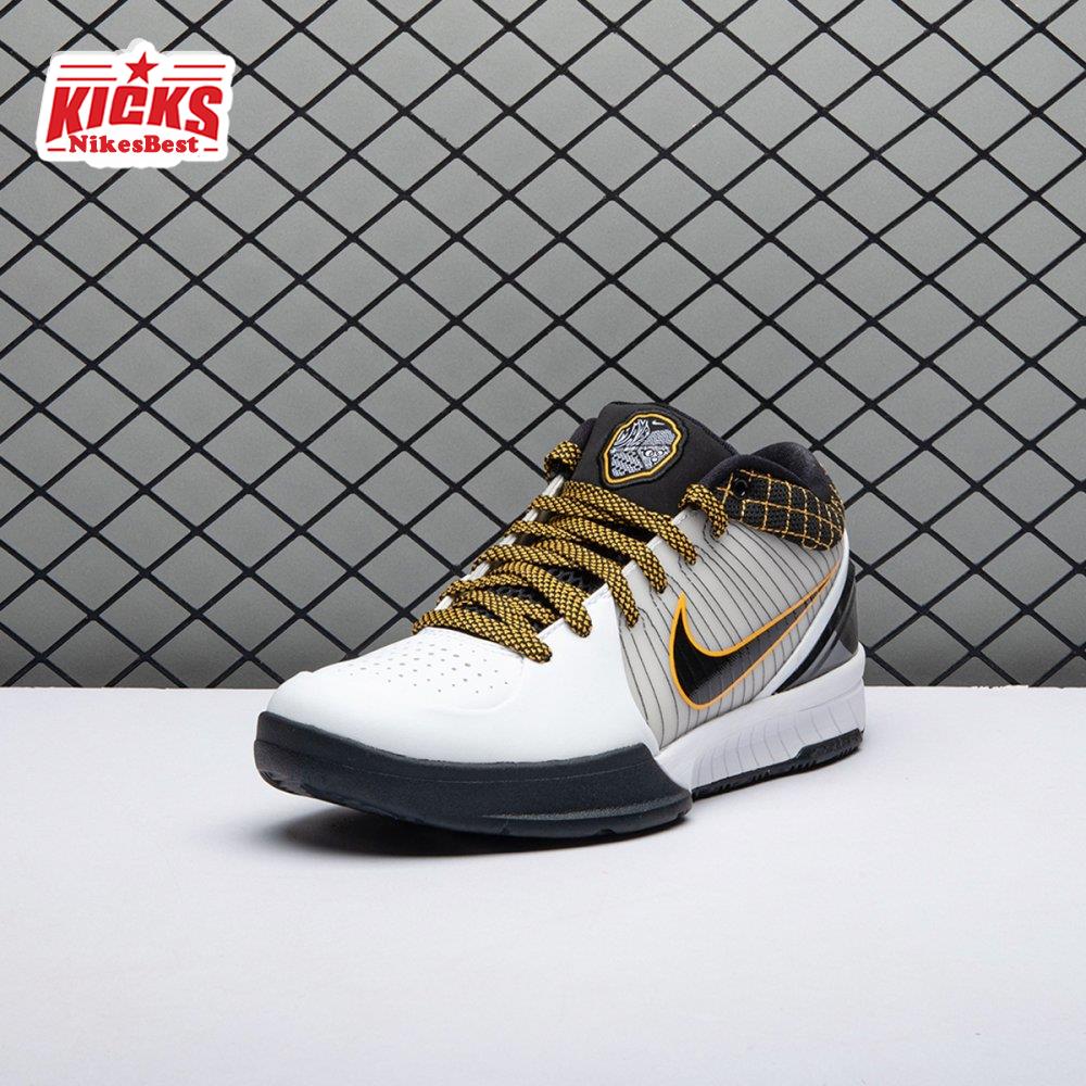 Nike Kobe 4 Protro White Black Del Sol AV6339-101 Men's