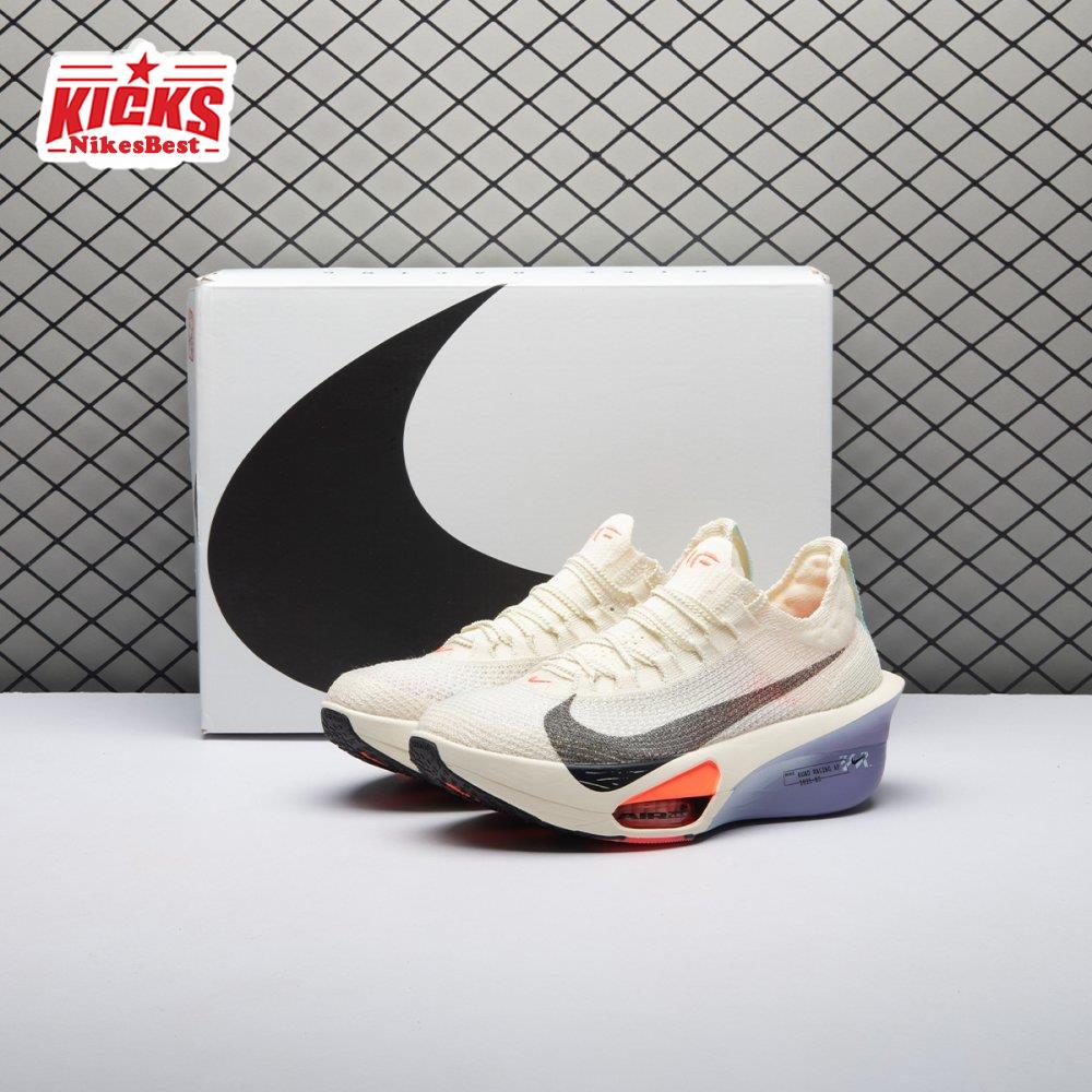 Nike Air Zoom Alphafly Next 3 Coconut Milk Dusty Amethyst Glacier Blue Off Noir FD8315-101 Unisex