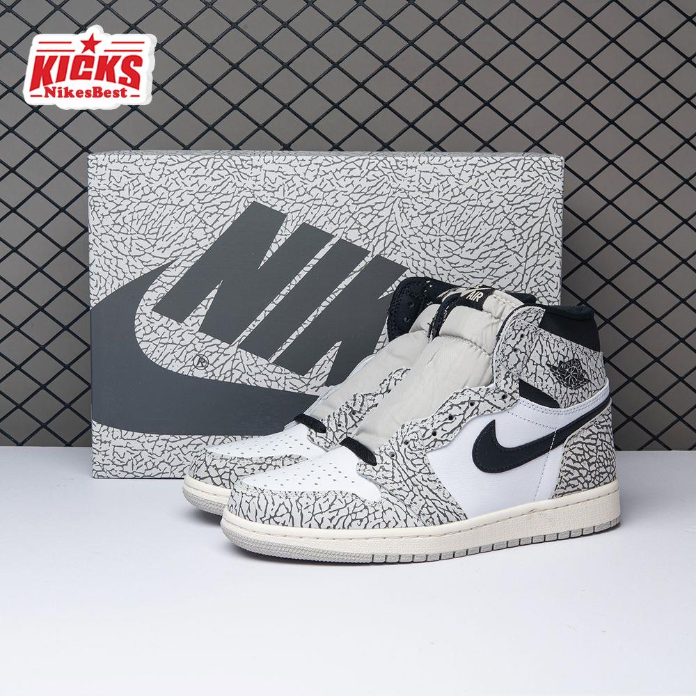 Air Jordan 1 Retro High OG White Cement DZ5485-052 Men's