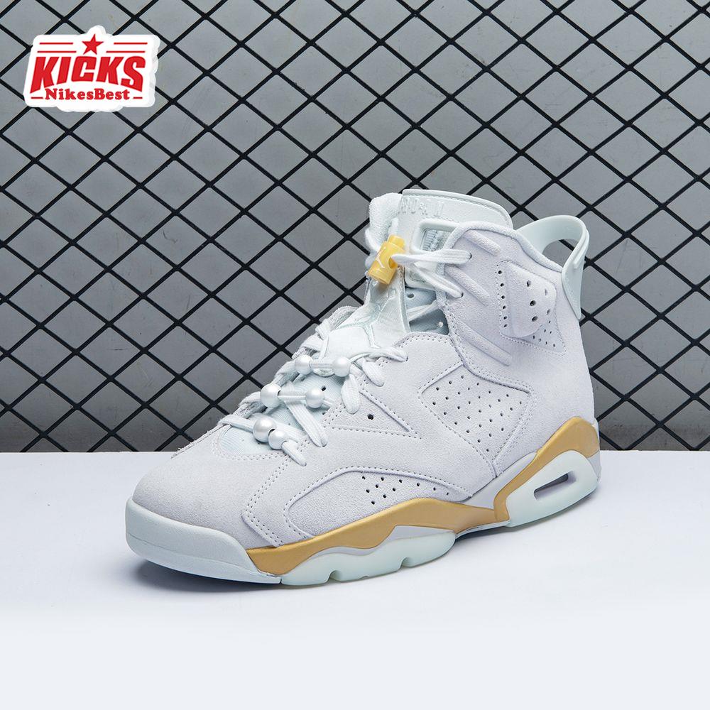 Air Jordan 6 Retro Craft Paris Olympics Pearl DQ4914 074 Men's