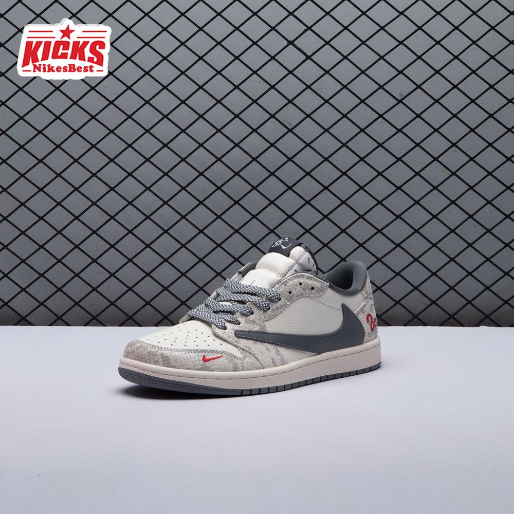 Travis Scott X Fragment Design X Air Jordan 1 Low OG SP XS3086-009 Unisex