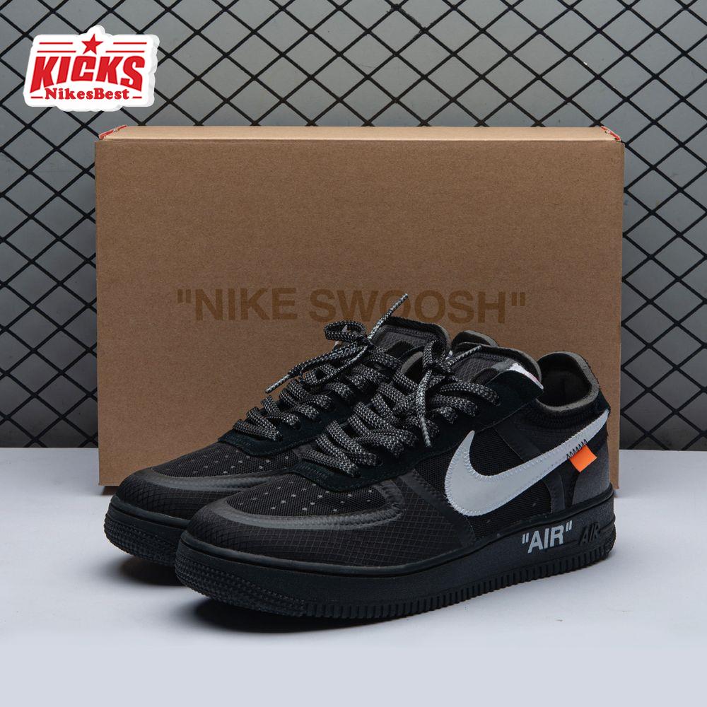 Nike Air Force 1 Low Off-White Black White AO4606 001 Unisex