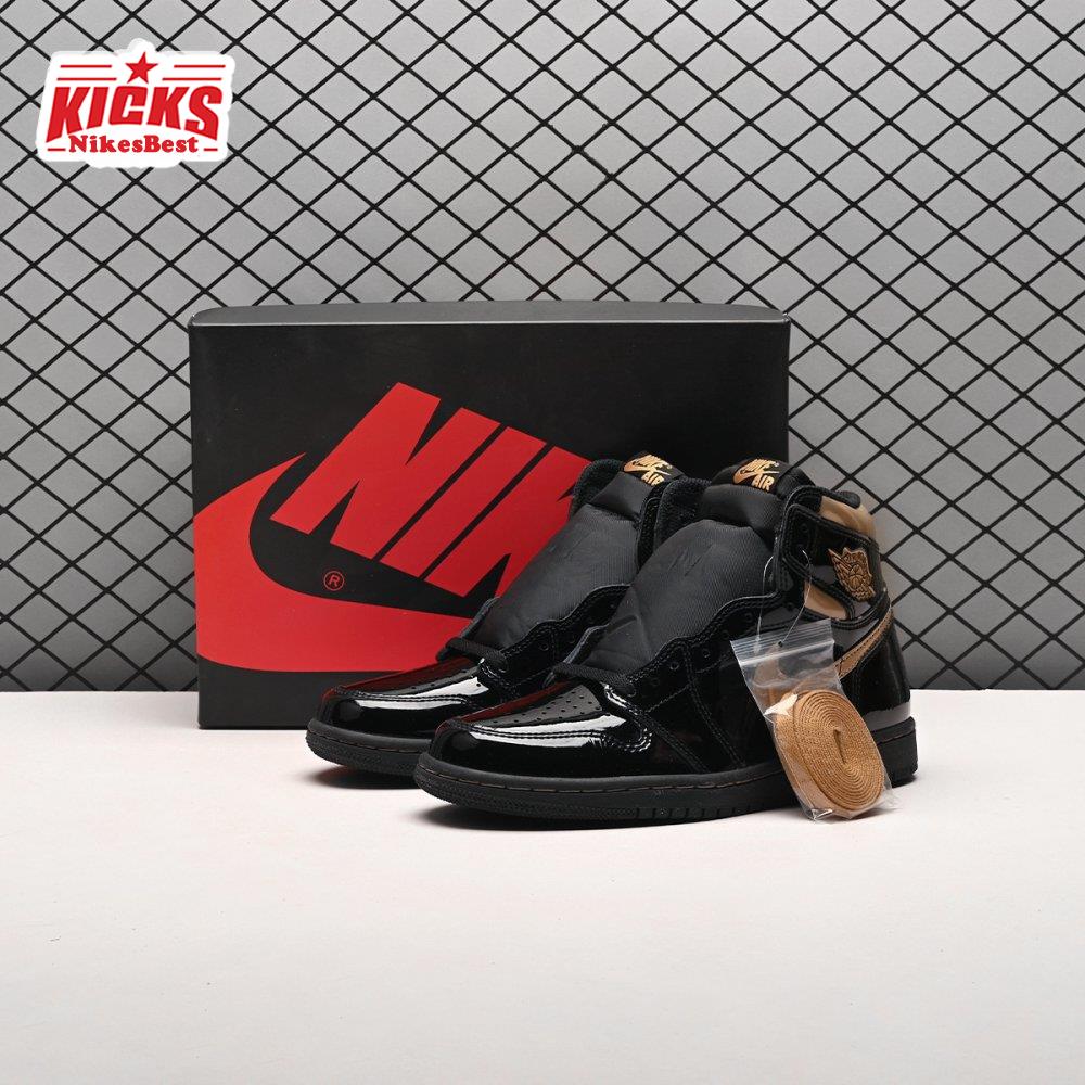 Air Jordan 1 Retro High Black Metallic Gold (2020) Unisex