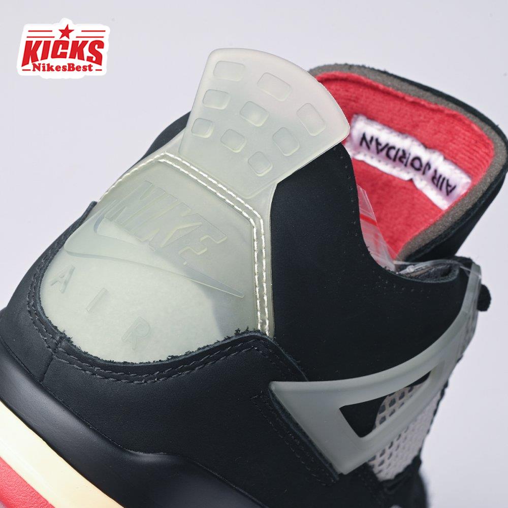 Off-White X Air Jordan 4 Bred CV9388-001 Men's