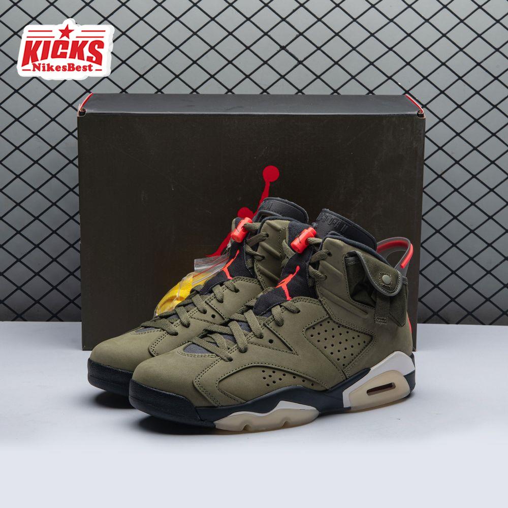Travis Scott X Air Jordan 6 Retro Olive CN1084 200 Men's