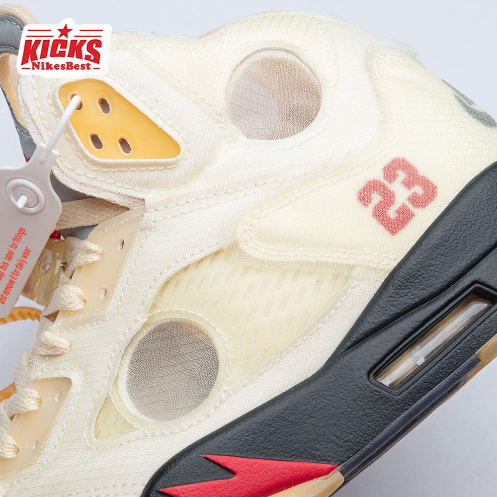 OFF-WHITE X Air Jordan 5 Sail Men's