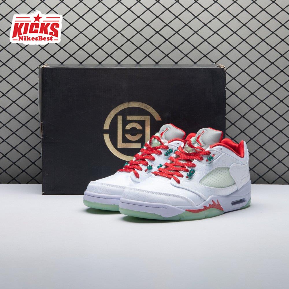 Air Jordan 5 Retro Low CLOT White Silk 20th Anniversary 1551183 Unisex