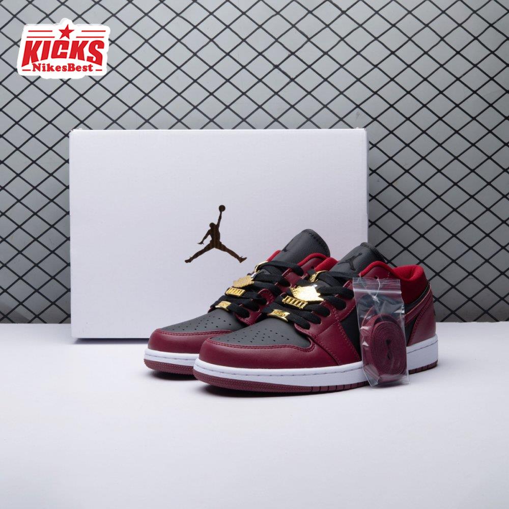 Air Jordan 1 Low Dark Beetroot Black DB6491-600 Unisex
