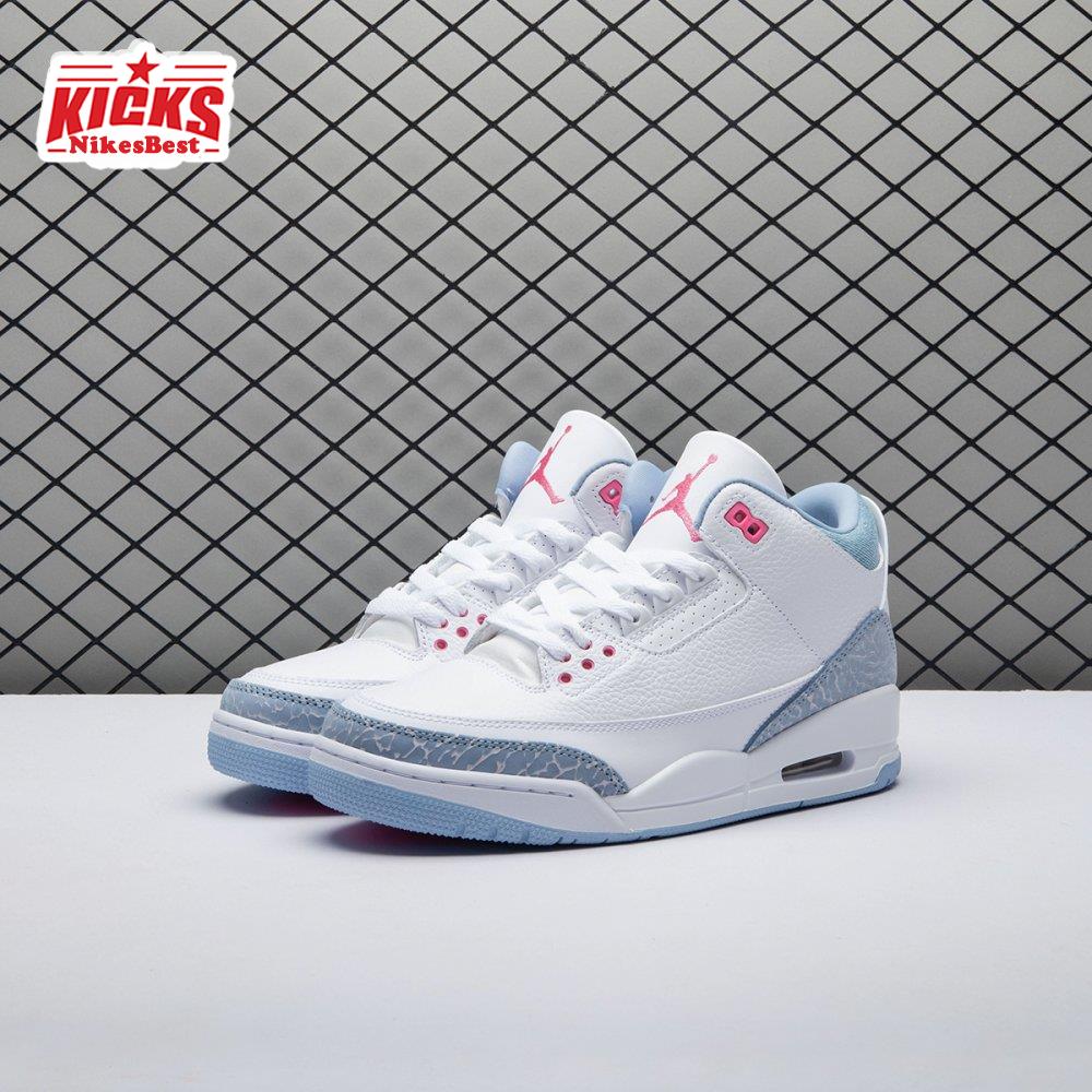 Air Jordan 3 Retro White Cobalt Bliss (GS) HQ0784-101 Unisex