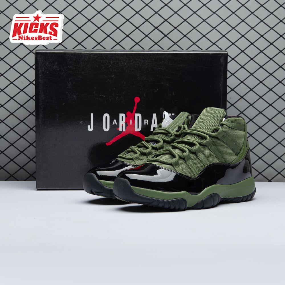 Air Jordan 11 Retro Army Green Black CT8012 300 Men's