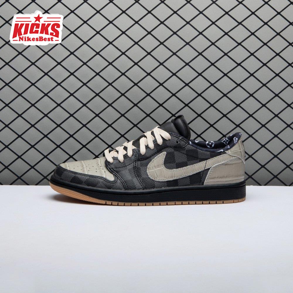 Air Jordan 1 Low X VL Grey and Black DZ2505-001 Men's