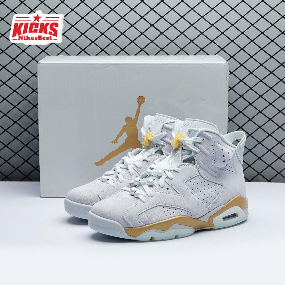 Air Jordan 6 Retro Craft Paris Olympics Pearl DQ4914 074 Men's