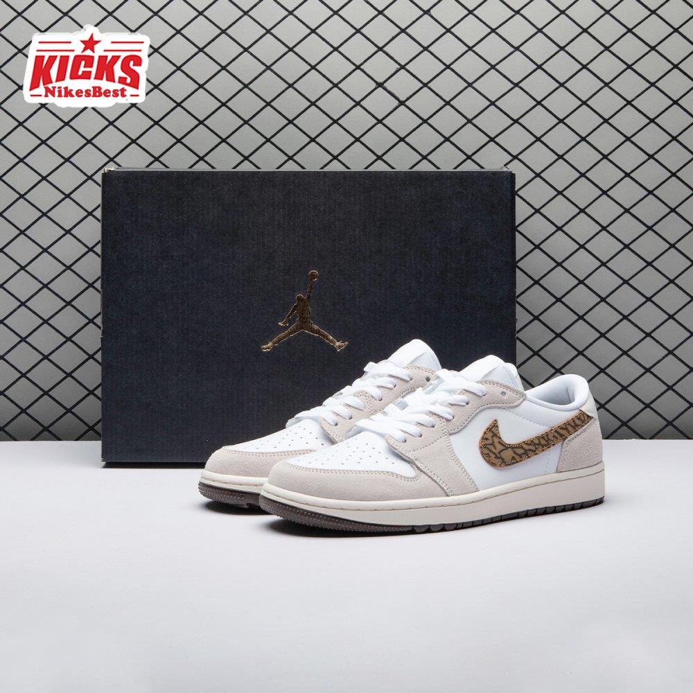 Air Jordan 1 Retro Low Golf Light Orewood Elephant DD9315-116 Unisex