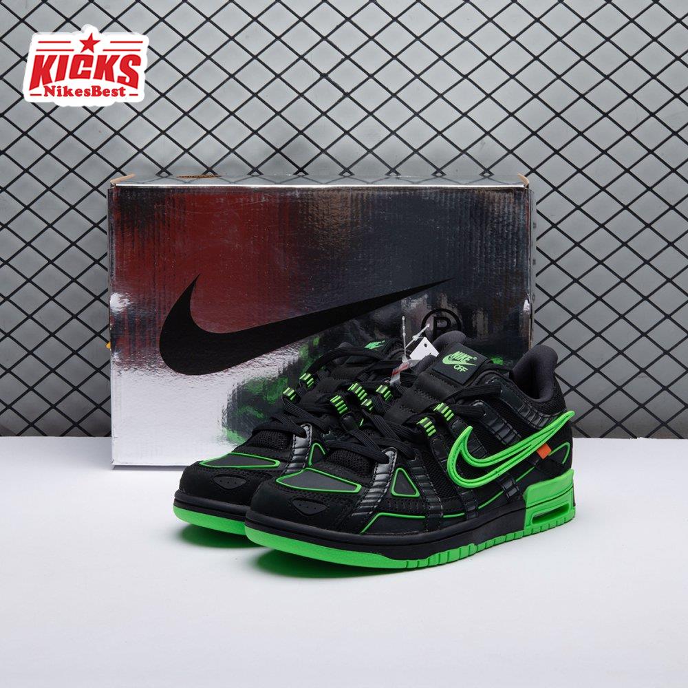 Off-White X Air Rubber Dunk Green Strike Men's