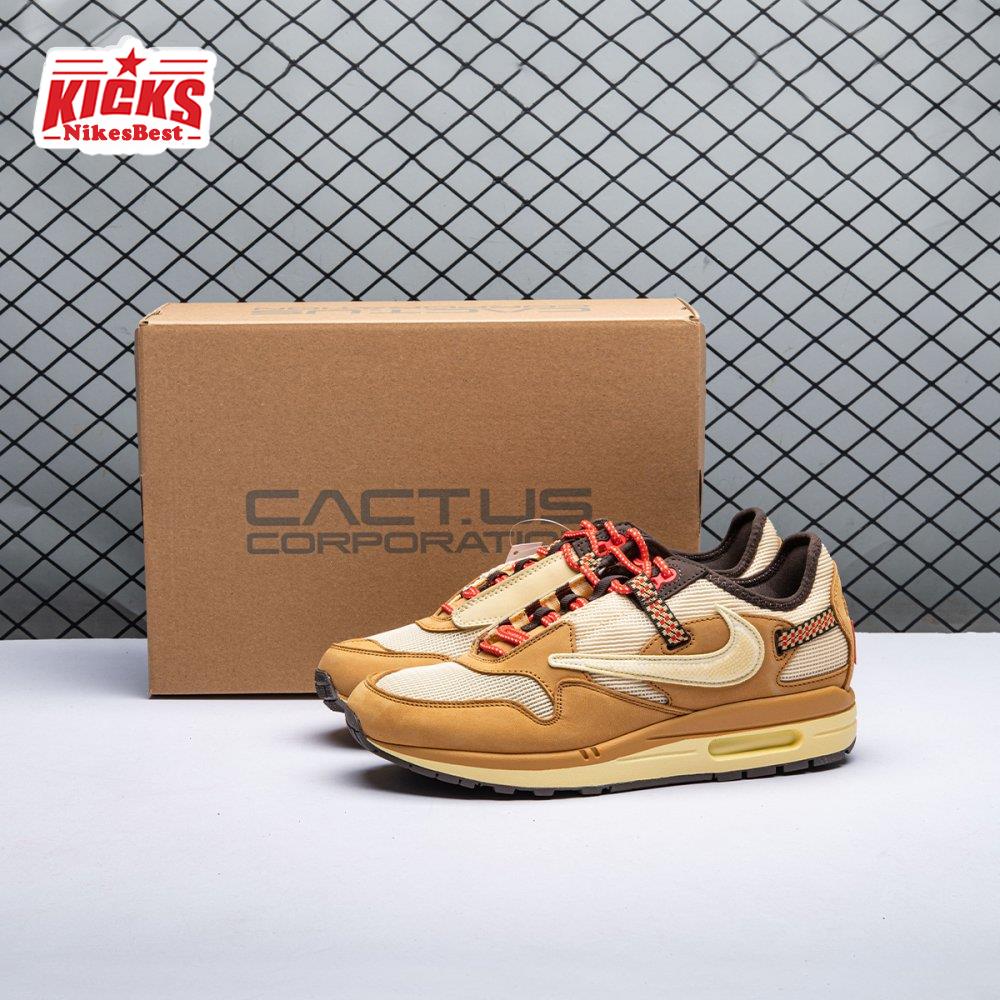 Nike Air Max 1 Travis Scott Cactus Jack Wheat Lemon Drop DO9392-701 Unisex