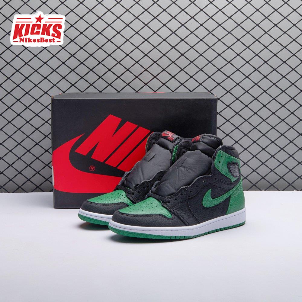 Air Jordan 1 Retro High Pine Green Black 555088-030 Men's