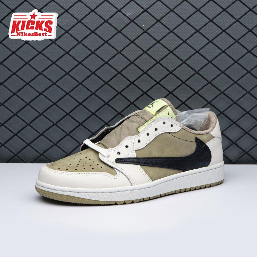 Air Jordan 1 Retro Low Golf Travis Scott Neutral Olive FZ3124-200 Unisex
