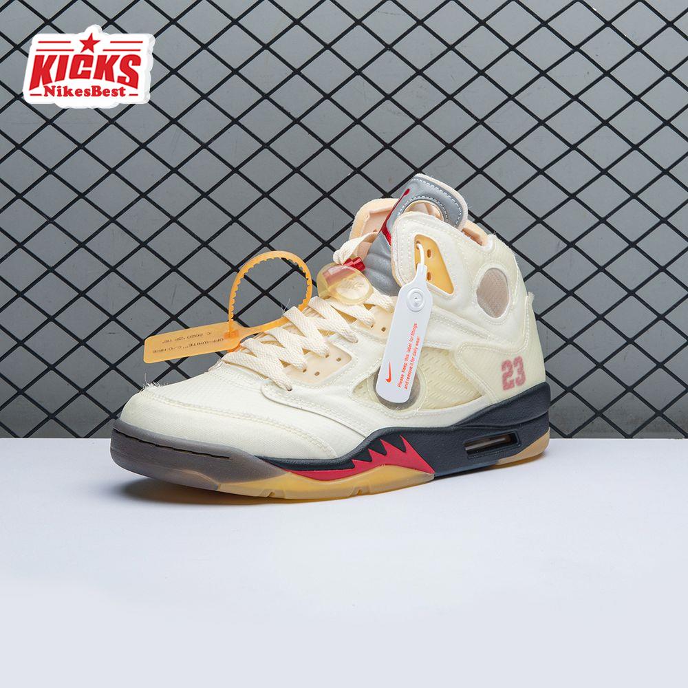 OFF-WHITE X Air Jordan 5 Sail Men's