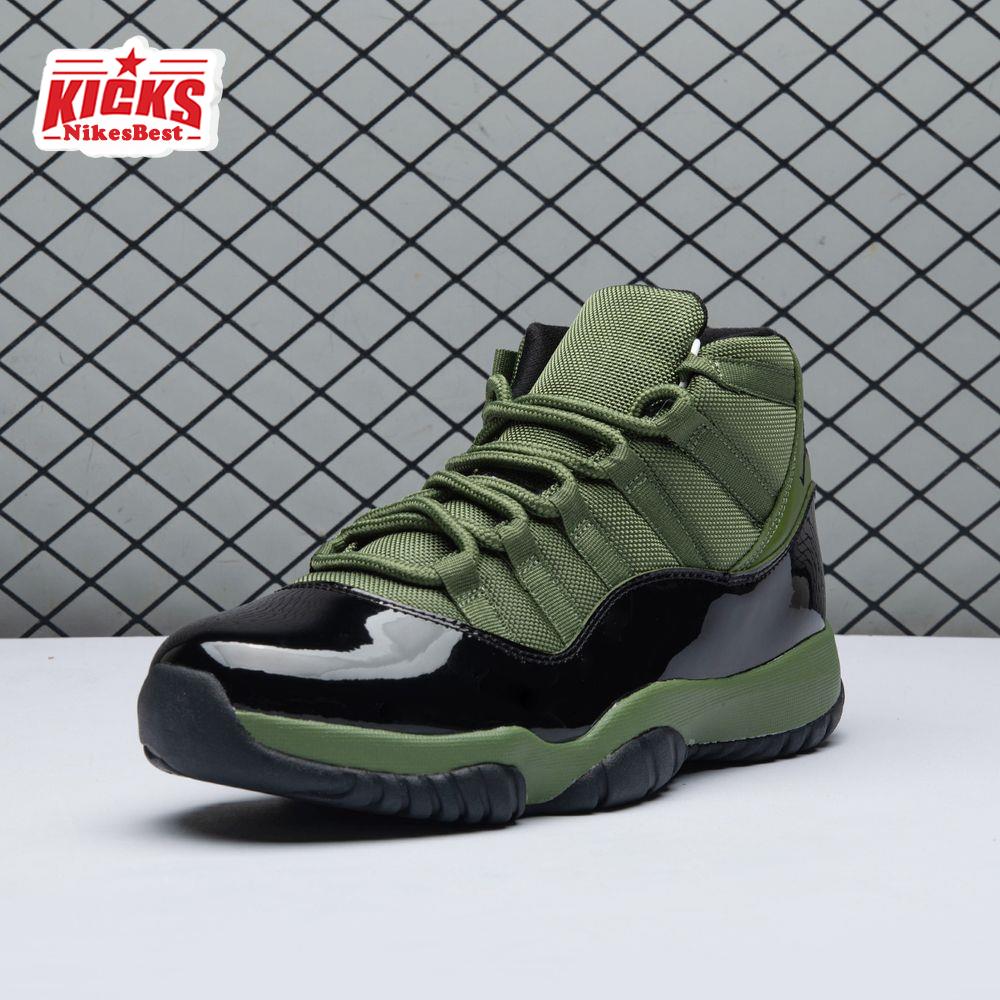 Air Jordan 11 Retro Army Green Black CT8012 300 Men's