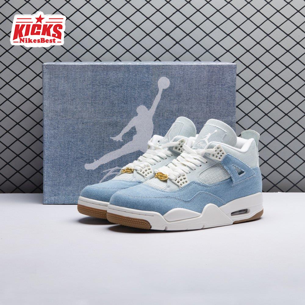 Air Jordan 4 Retro TEX Denim Worn Blue IB6716-100 Unisex