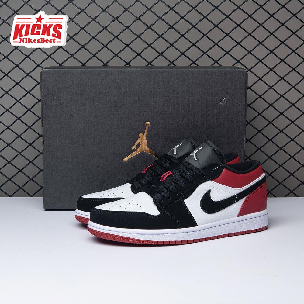 Air Jordan 1 Low Black Toe 553558-116 Unisex