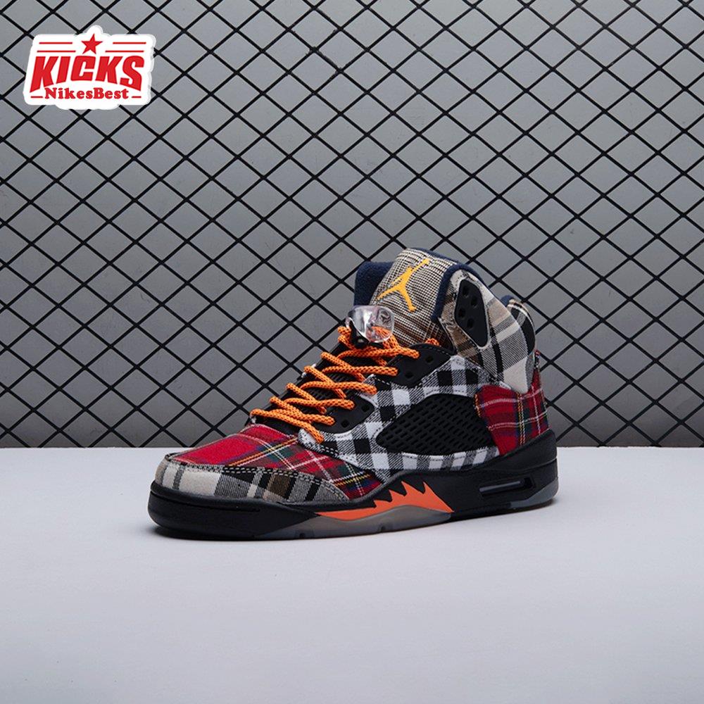 Air Jordan 5 Retro Plaid (GS) FD4814-008 Unisex