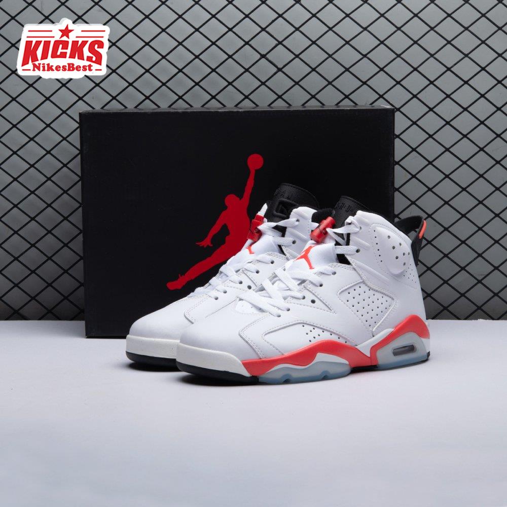 Air Jordan 6 Retro Infrared White 384664-123 Men's