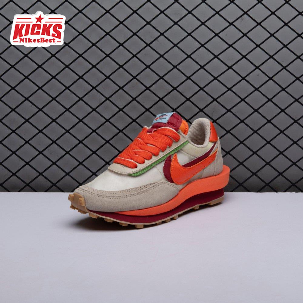 Nike LD Waffle CLOT Kiss of Death Net Orange Blaze DH1347-100 Unisex