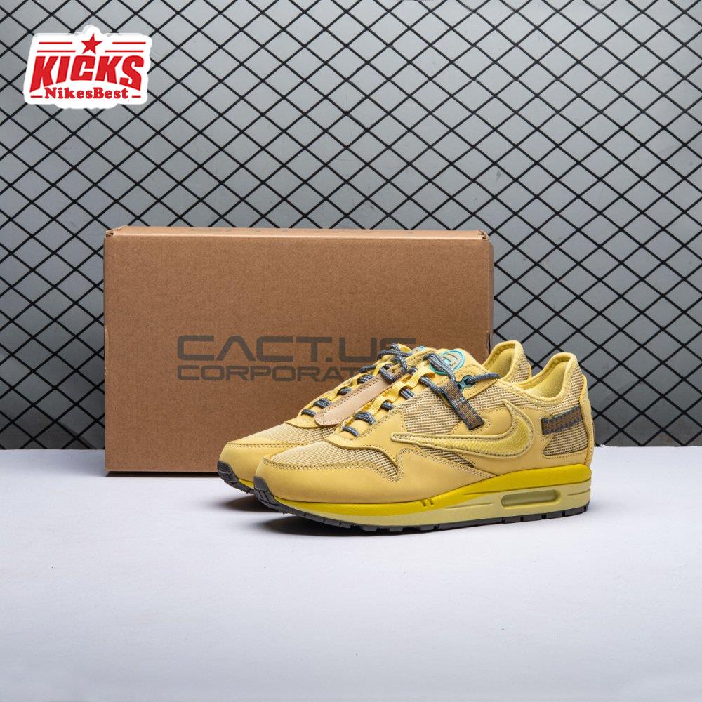 Nike Air Max 1 Travis Scott Cactus Jack Saturn Gold DO9392-700 Unisex