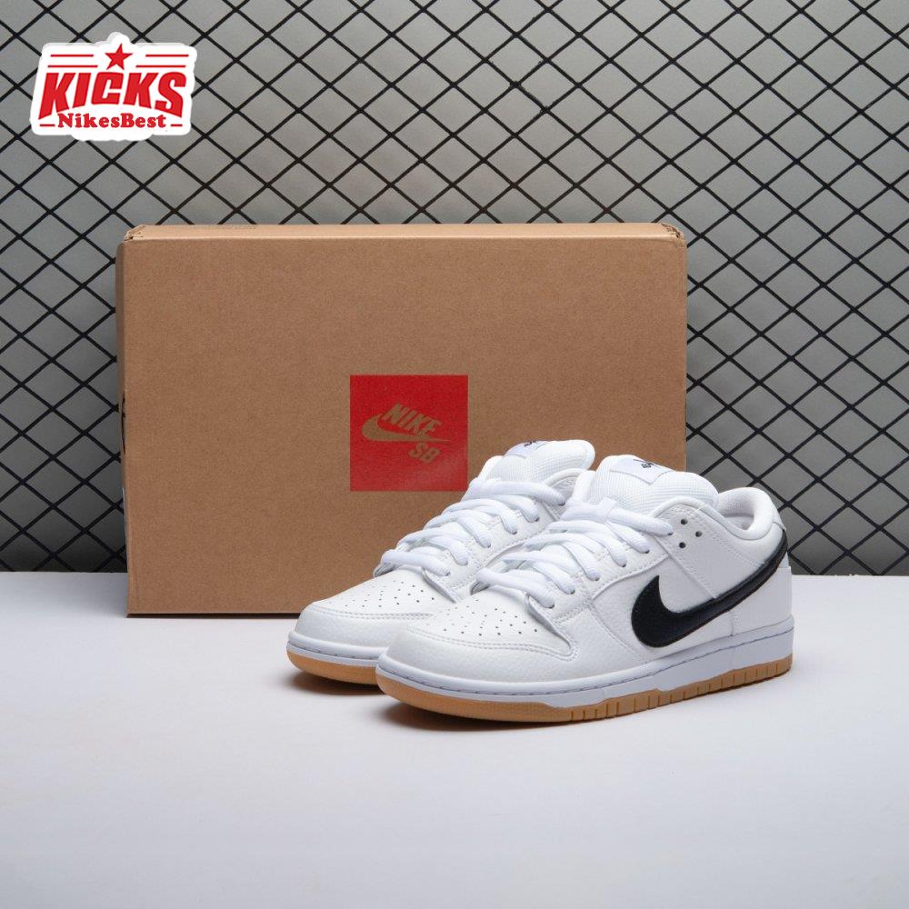 Nike SB Dunk Low Orange Label White Black Unisex