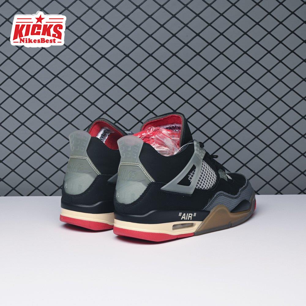 Off-White X Air Jordan 4 Bred CV9388-001 Men's