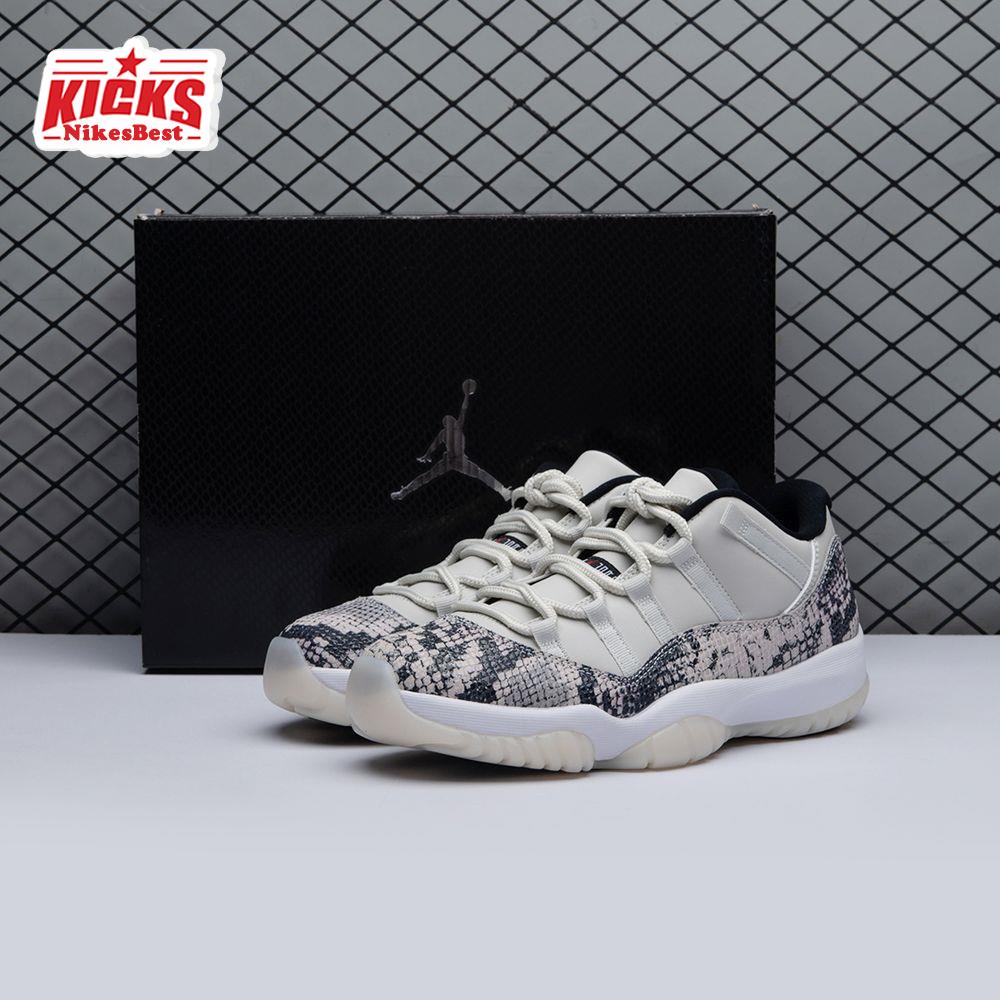 Air Jordan 11 Retro Low Snake Light Bone CD6846-002 Unisex