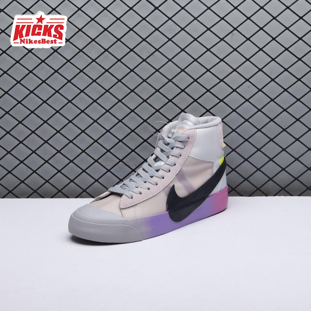 Nike Blazer Mid Off-White Wolf Grey Serena Queen AA3832-002 Unisex