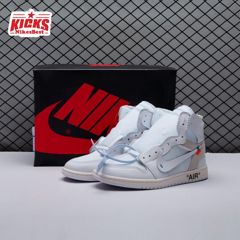 Off-White X Air Jordan 1 Retro High OG BG White 2018 Unisex