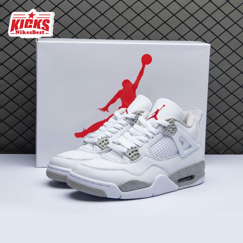Air Jordan 4 Retro White Oreo Unisex
