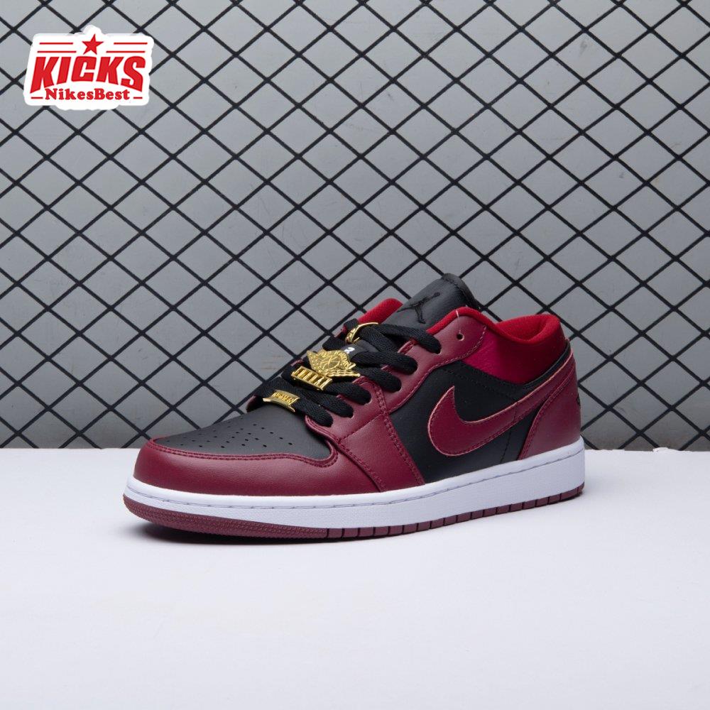 Air Jordan 1 Low Dark Beetroot Black DB6491-600 Unisex