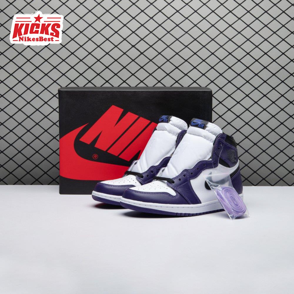 Air Jordan 1 Retro High Court Purple White Men's