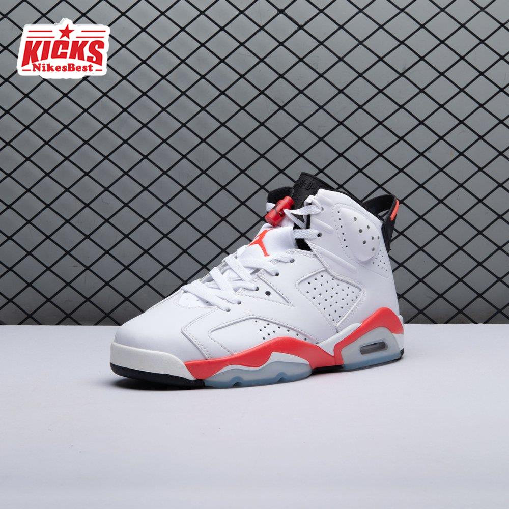 Air Jordan 6 Retro Infrared White 384664-123 Men's