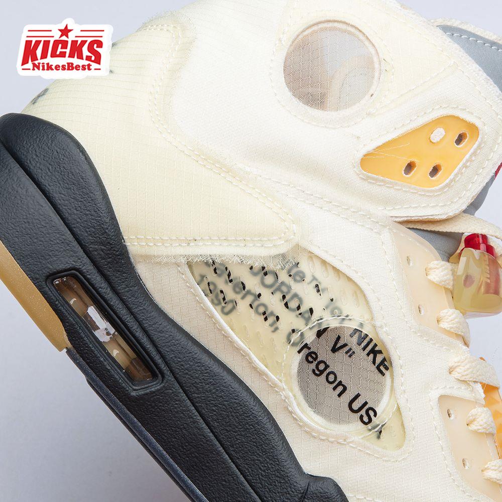 OFF-WHITE X Air Jordan 5 Sail Men's