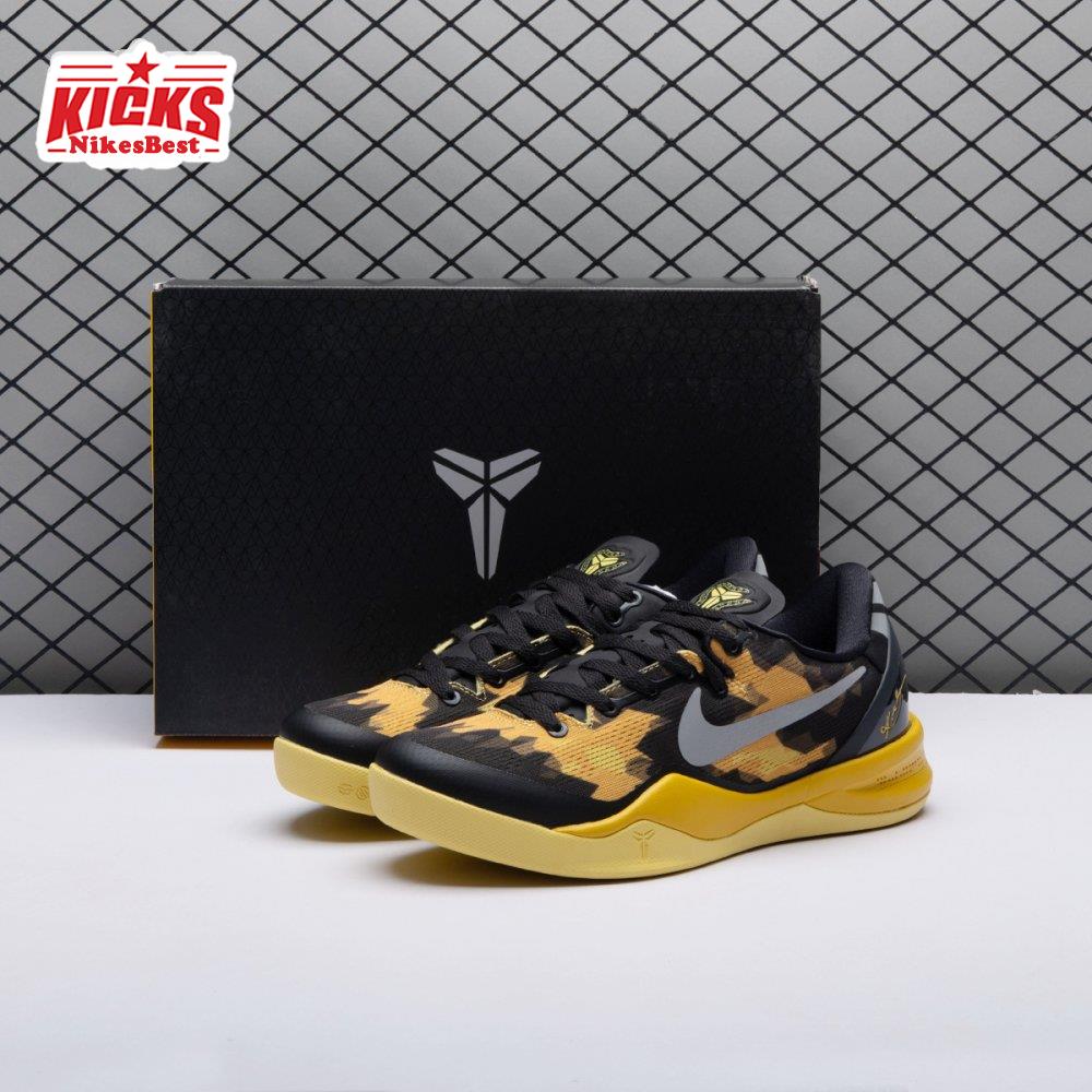 Nike Kobe 8 XDR Black Yellow 555286-077 Men's