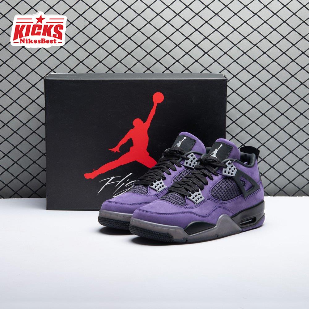 Air Jordan 4 X Travis Scott Purple Unisex
