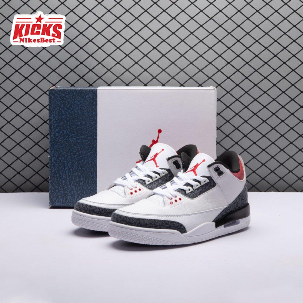Air Jordan 3 Retro Denim SE Fire Red Men's
