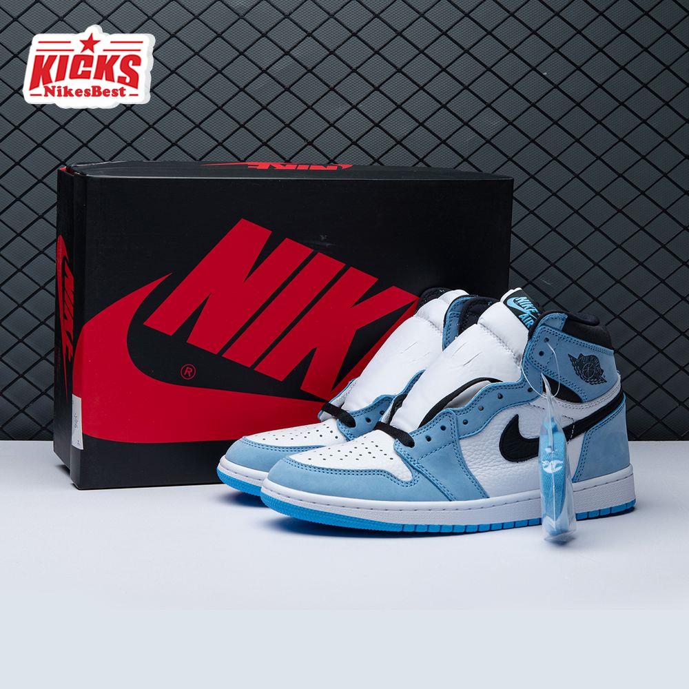 Air Jordan 1 Retro High White University Blue Black Unisex