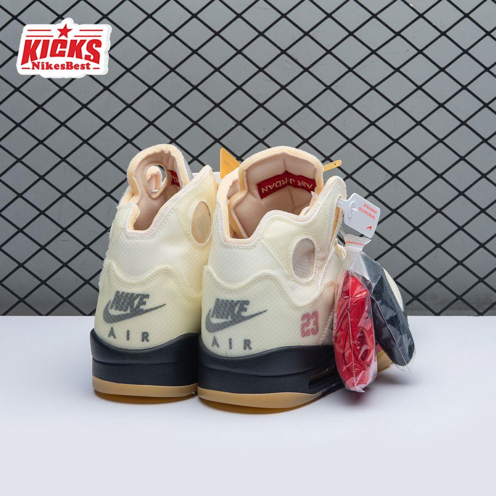 OFF-WHITE X Air Jordan 5 Sail Men's