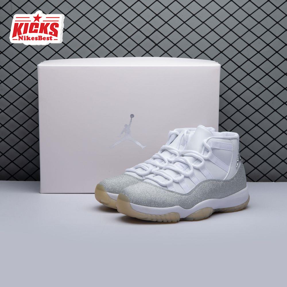 Air Jordan 11 Retro White Metallic Silver AR0715-100 Unisex