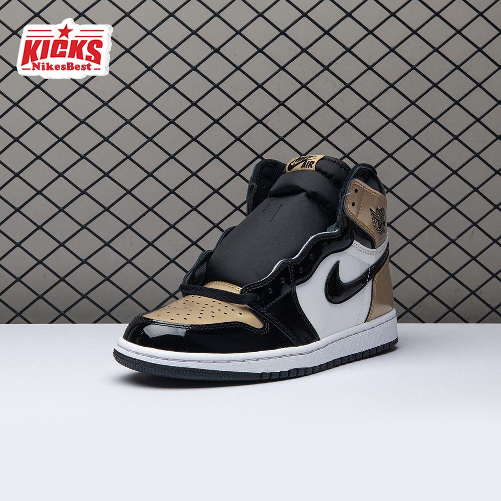 Air Jordan 1 Retro High NRG Patent Gold Toe Men's